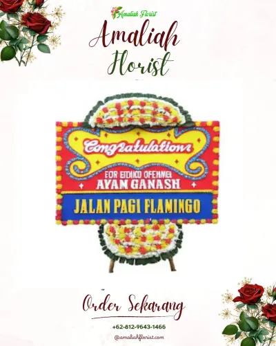 Bunga Papan Congratulation di Bengkel